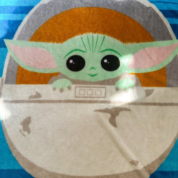 Star Wars The Mandalorian Grogu Throw Blanket 50″×40″ -Baby Yoda Disney -HD103 - Picture 2 of 5